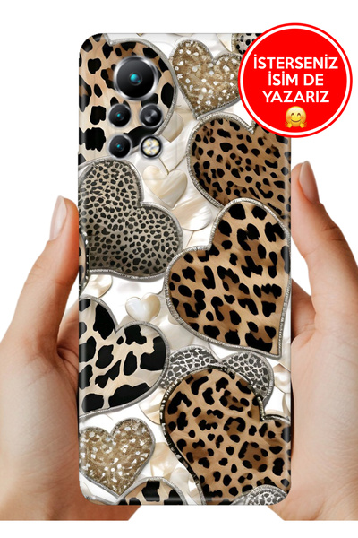 Cekuonline İnfinix Note 11 Pro X697 Kılıf 0.35 mm Resimli Silikon Kalp90210