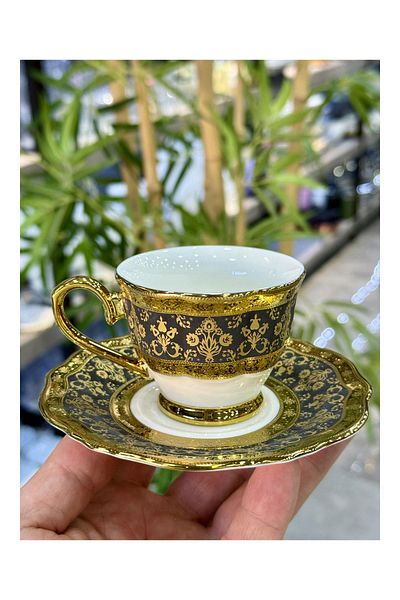 Doğudeko Luxury Porcelain 6-Piece Hadley Cup Set