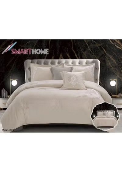 smart home Embroidered two-sided quilt set, two-sided mattress, consisting of 6 pieces