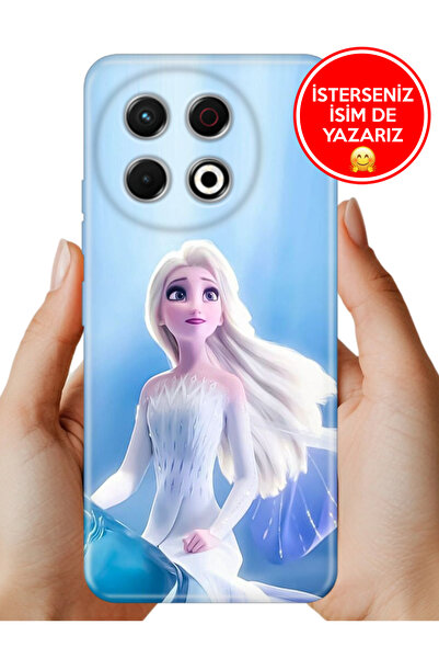 TECNO Spark 30 Pro KL7 Kılıf Lüks Desenli Silikon Cover Case Frozen