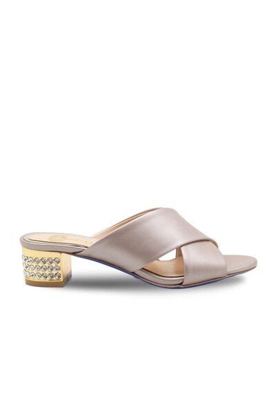 Vario cu pietre aplicate Papuci cu toc Napa Pearlescent C822