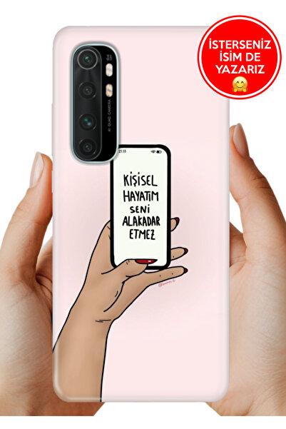 Cekuonline Xiaomi Mi Note 10 Lite Kılıf Desenli Baskılı Kamera Korumalı Silik...