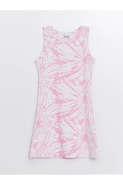 LC Waikiki LCW Kids - Φόρεμα για κορίτσια με λαιμόκοψη και μοτίβο μπατίκ
