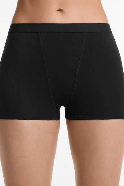 Oysho 2 cotton blend boyshorts with logo