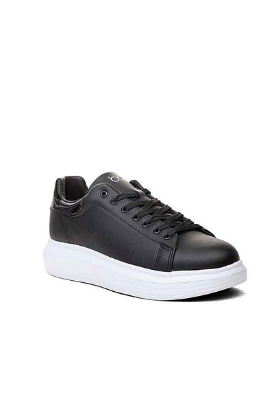 BURAK ALDAY SHOES Adidași Bestof B 150 din piele artificială pentru bărbați, alb, negru