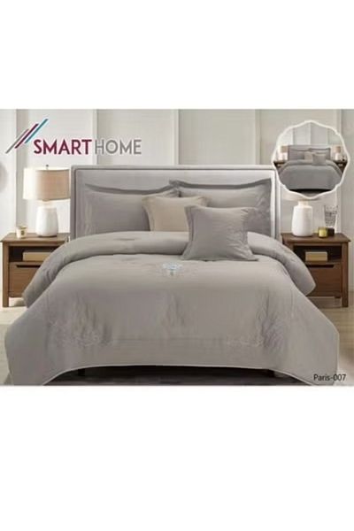 smart home Embroidered two-sided quilt set, two-sided mattress, consisting of 6 pieces