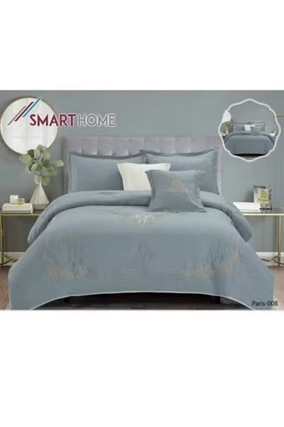 smart home Embroidered two-sided quilt set, two-sided mattress, consisting of 6 pieces