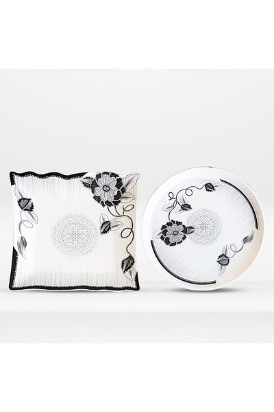 Prime Melamine 47 Pcs Dinner Ware Set for 8 Persons
