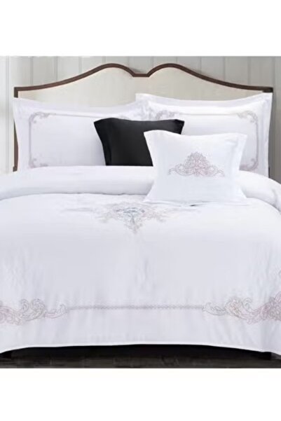 smart home Double-sided embroidered comforter set, double-sided mattress, 6 pieces, 100% microfiber, 260x240cm