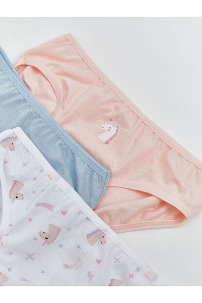 LC Waikiki LCW Kids nyomtatott lány bugyi 3 csomag