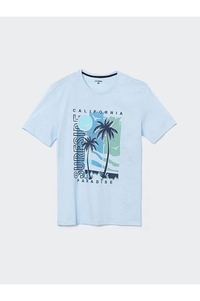 LC Waikiki Σετ πιτζάμες μπλε Standard Fit με ανδρικό σορτς