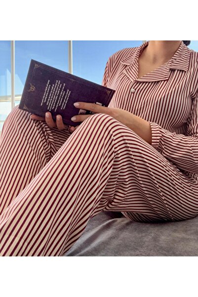 Mihra Milan Pijama Takımı Mürdüm