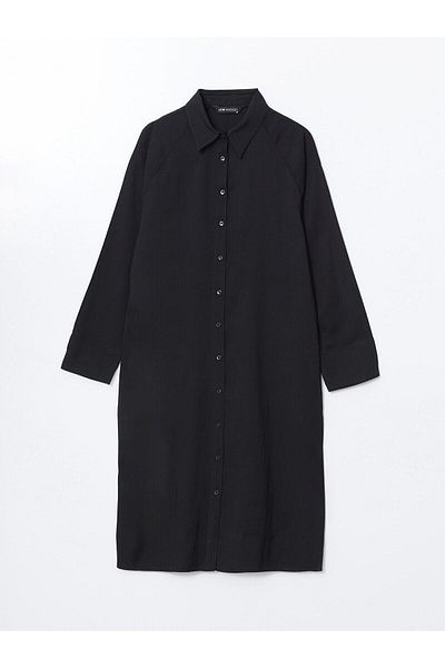 LC Waikiki Lcw Modest Linen Blended Women's Shirt Tunic