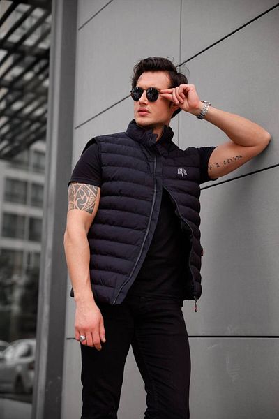 eg38 Marco Thin Inflatable Filling Vest 8010 Black