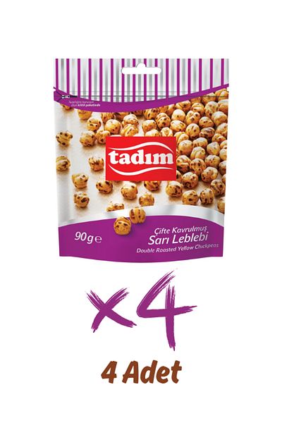 Tadım Double Roasted Yellow Chickpeas |   Diet Friendly Snack (4 X 90 Gr)