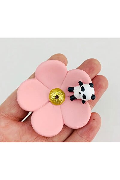 evdeki atölyem Minik Pandalı Papatya tütsülük /Çubuk tütsülük (5.5 cm)
