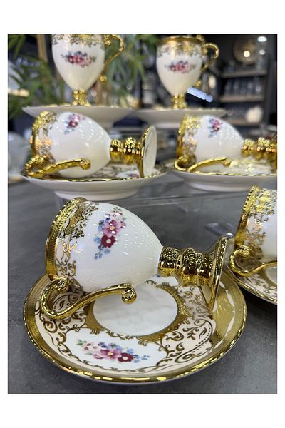 Doğudeko Julius Luxury Porcelain Set of 6 Cups