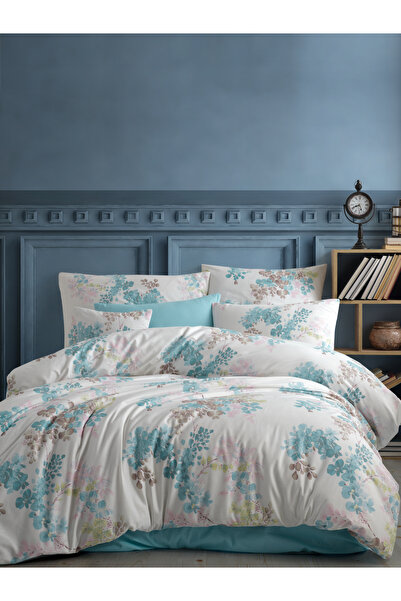 NazeninHome طقم غطاء لحاف رانفورس إيلينا مزدوج مصنوع من القطن بنسبة 100% |   ...