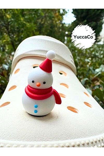 Crocs Küçük Boy Kardan Adam Terlik Süsü/new Year Kardan Adam Terlik Charm/ Yılbaşı Konsept Terlik Aksesuar
