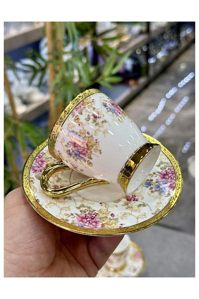 Doğudeko -Francis Lux Porcelain 6-Piece Cup Set