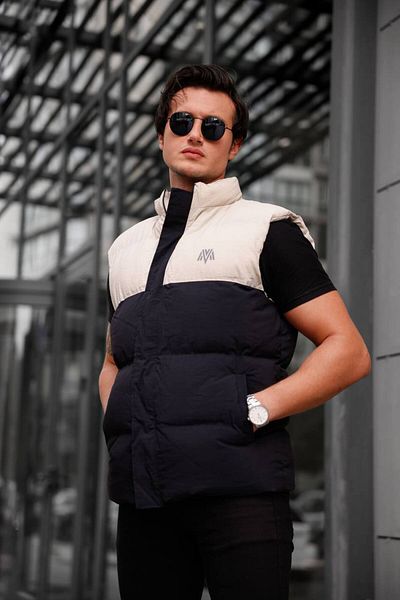 eg38 Marco Piece Inflatable Vest 8004 Cream
