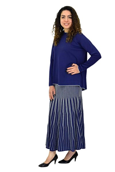 Nefise Жіночий комплект з мерсеризованого казею та спідниці 140274 BGL-ST04078