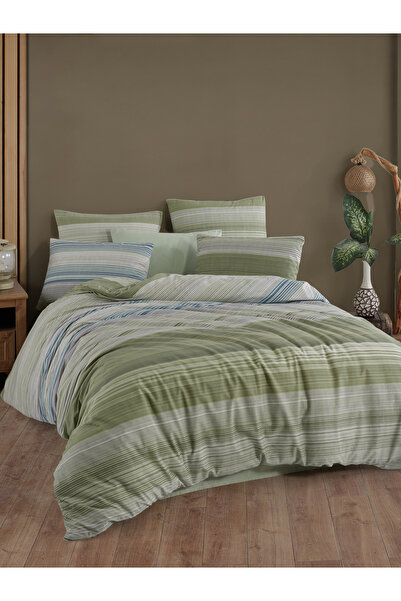 NazeninHome Ranforce Vanda Bračni 100% pamuk Set posteljine | Čaršav pakovanja