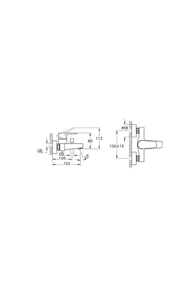 Artema Flow Square Bathroom Faucet, Matte Black a 4306336