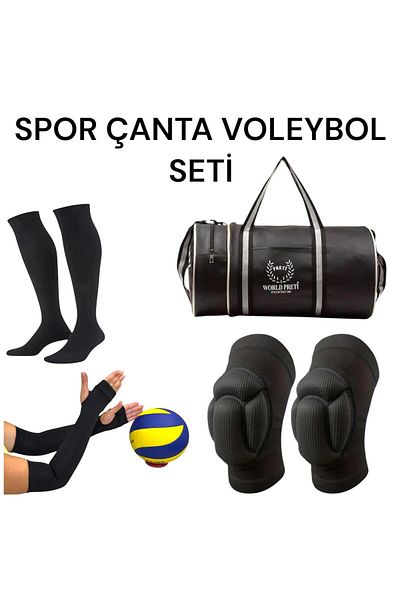 Gök Sports Genunchiere pentru volei pentru copii, pentru volei, pentru volei, șosete pentru volei, geantă sport, set pentru volei