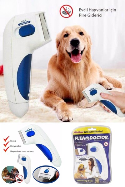 Fırsat7 Kedi Ve Köpekler İçin Pilli Pire Tarağı Kedi Ve Köpeğinizin Pirelerin...