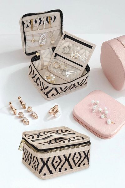 BRAMBLE LIFE Bohe Jewelry Organizer Κουτί Δαχτυλίδι Σκουλαρίκια Κολιέ Organizer