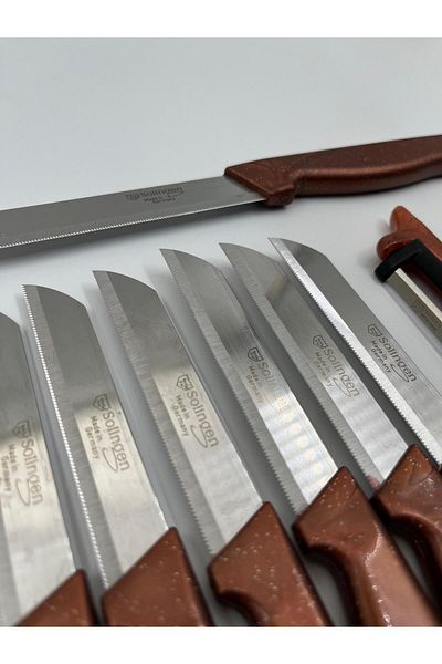 HerkeseUygun Original Solingen 9 Piece Dowry Set Knife and Peeler Set