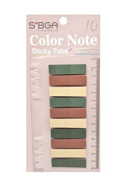 sibga tasarım Transparent Colored Post-It Note Paper - 200 Sheets Bookmark Sticker