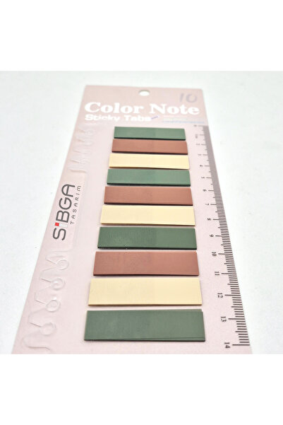 sibga tasarım Transparent Colored Post-It Note Paper - 200 Sheets Bookmark Sticker