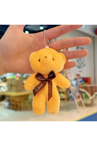 Wolawood Yumoş Peluş Ayıcık Anahtarlık Şirin Sevimli Mini Çanta Aksesuarı Sürpriz Ayı Şık Zarif Hediyelik