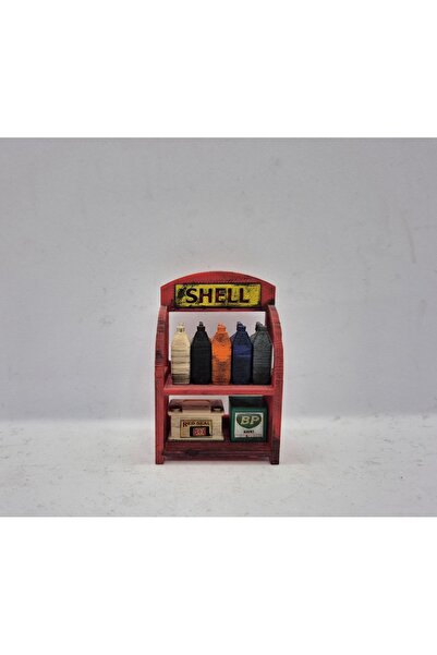 Özel Yapım 1/18 Ölçek Diorama Garaj 1:18 Yağ Rafı