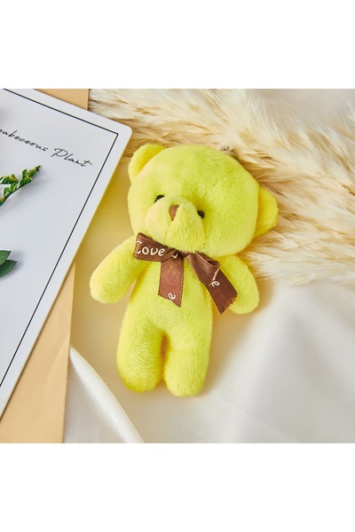 Wolawood Yumoş Peluş Ayıcık Anahtarlık Şirin Sevimli Mini Çanta Aksesuarı Sürpriz Ayı Şık Zarif Hediyelik