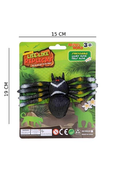 FEN TOYS Spider 40 cm Stretching Flexible Elastic Toy 18cm Spider Pull 40 cm Extend