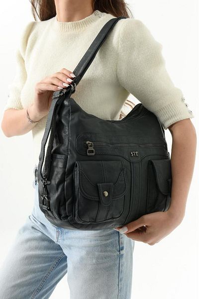 Baginn Geantă de umăr Y.S.Leather pentru femei Utilizare funcțională, fie spate, fie geantă de umăr 25*35 cm