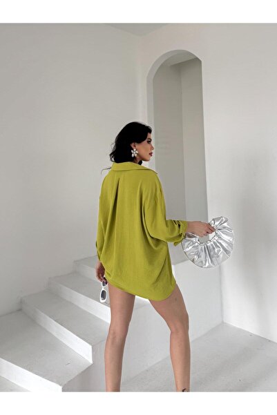 Paw Garage Γυναικείο πουκάμισο με μία τσέπη Flory Ayrobin oversized