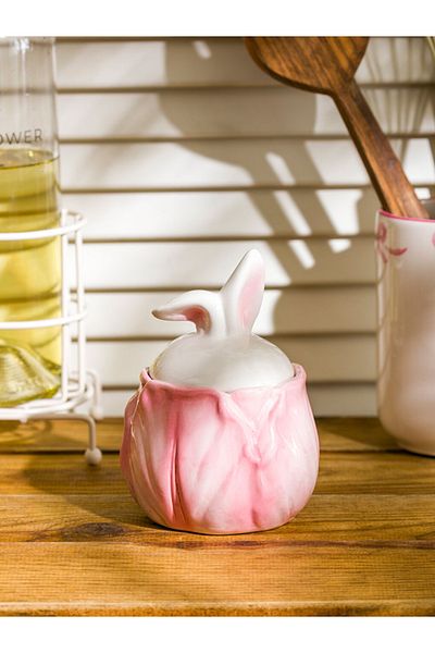 LC Waikiki Mixed Printed Ceramic Sugar Bowl 14 cm