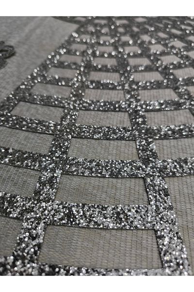 SEHARA 1 Piece Runner(100X38Cm)/Suni̇ Leather/Illuminated/Silvery/Silvery/Not Spillable