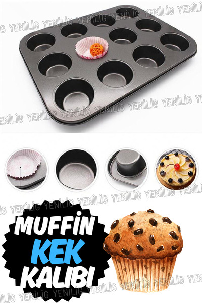 Yenilig Perfect Baking Experience and Easy Removal with Muffin Cupcake Mold Offering Practical Use