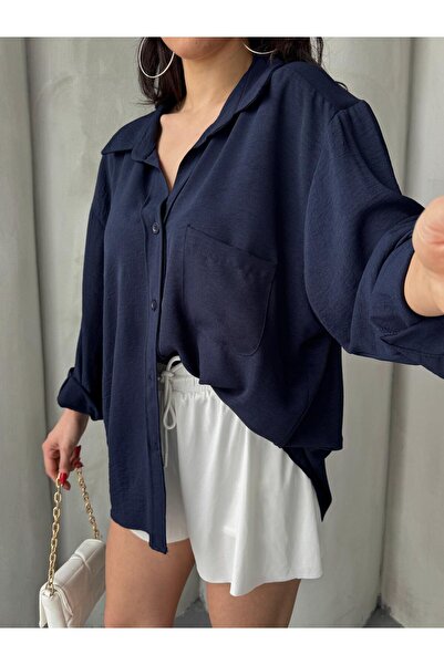 Paw Garage Жіноча сорочка Flory Ayrobin Oversize з однією кишенею