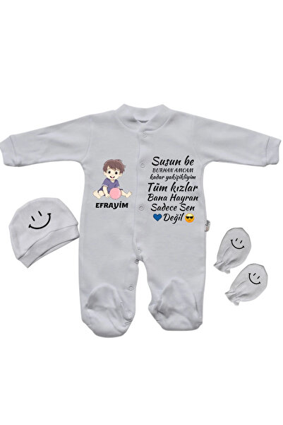 I'm as handsome as my uncle Personalized Baby Girl Jumpsuit