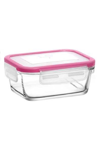 LAV Fresco Pink Lid 2-Piece Storage Container Breakfast 400cc Frs-237