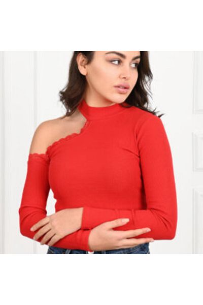 adorashop Women's cotton blouse with four shoulder straps 1417-23