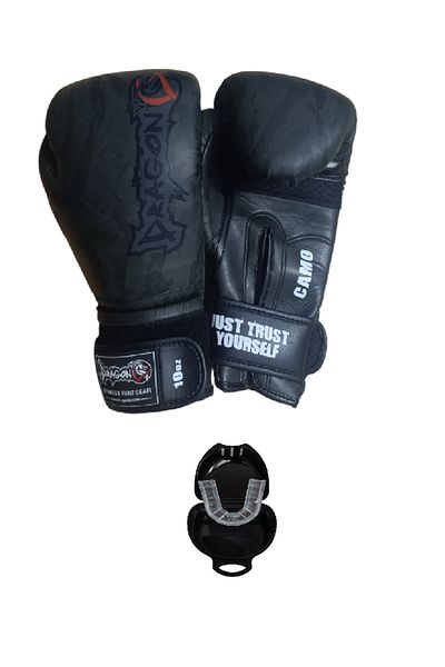 Dragondo Camouflage Boxing Gloves Set Giftoom and Mouthguard