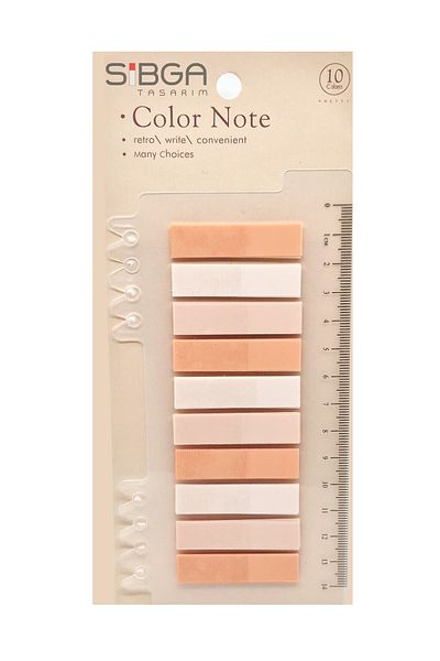 sibga tasarım Transparent Colored Post-It Note Paper - 200 Sheets Bookmark Sticker