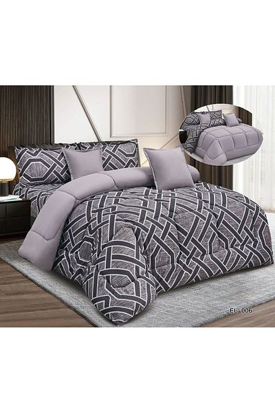 mingle Summer King Double Bed Quilt Set, 230*250, 6 Pieces